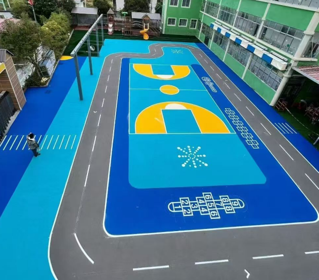 岳阳市渗水跑道混合型塑胶跑道 - 一站式服务